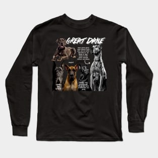 Great Dane Fun Facts Long Sleeve T-Shirt